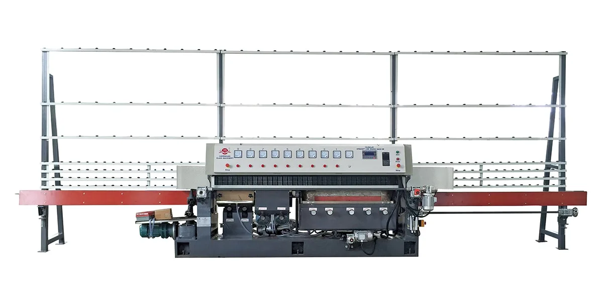 Vertical Flat Edge Straight-line Edging Machine With 45° Chamfer